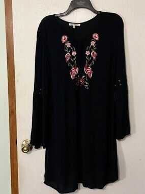 Speed Control Black Long Sleeve Dress Size Medium